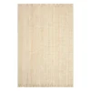 (B795) Fairfax Natural Jute Fringe Area Rug, 5x7