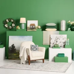 (B806) Tracey Boyd Anna Green Medallion Area Rug, 5x8 7 (B806) Tracey Boyd Anna Green Medallion Area Rug, 5x8 -Rugs Sales Store b806 tracey boyd anna green medallion area rug 5x8 4