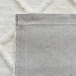 (B813) Ivory Diamond Tufted Area Rug, 8x10 -Rugs Sales Store b813 ivory diamond tufted area rug 8x10 3