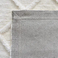 (B813) Ivory Diamond Tufted Runner, 2x7 7 (B813) Ivory Diamond Tufted Runner, 2x7 -Rugs Sales Store b813 ivory diamond tufted runner 2x7 3