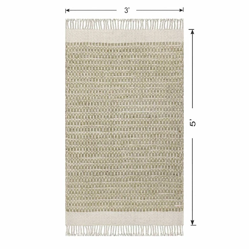 (B820) Honeybloom Dunstan Natural Tan Accent Rug, 3x5 5 (B820) Honeybloom Dunstan Natural Tan Accent Rug, 3x5 - Image 5