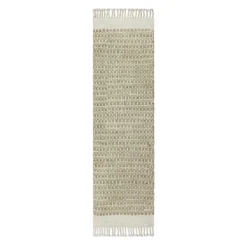 (B820) Honeybloom Dunstan Natural Tan Runner, 2x7