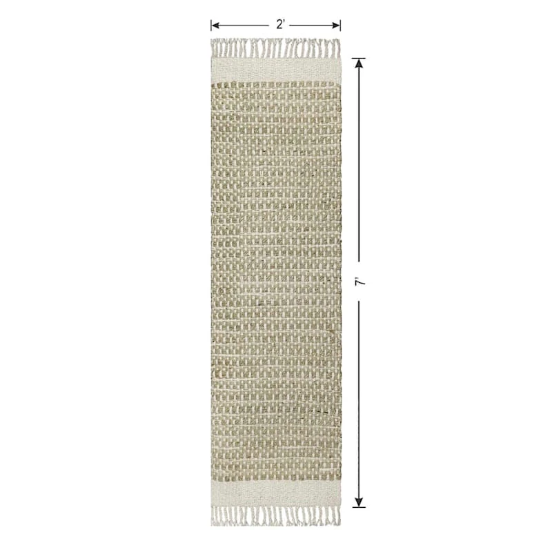 (B820) Honeybloom Dunstan Natural Tan Runner, 2x7 5 (B820) Honeybloom Dunstan Natural Tan Runner, 2x7 - Image 5