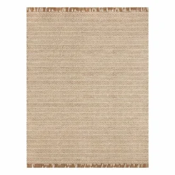 (B821) Crosby St Moore Natural Herringbone Area Rug, 8x10