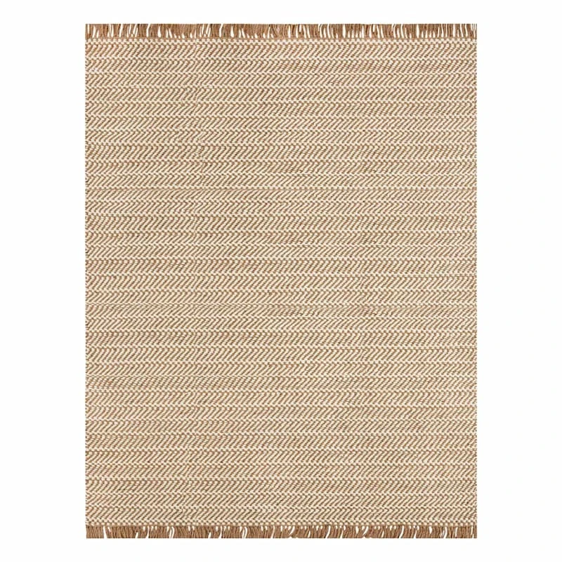 (B821) Crosby St Moore Natural Herringbone Area Rug, 8x10 1 (B821) Crosby St Moore Natural Herringbone Area Rug, 8x10