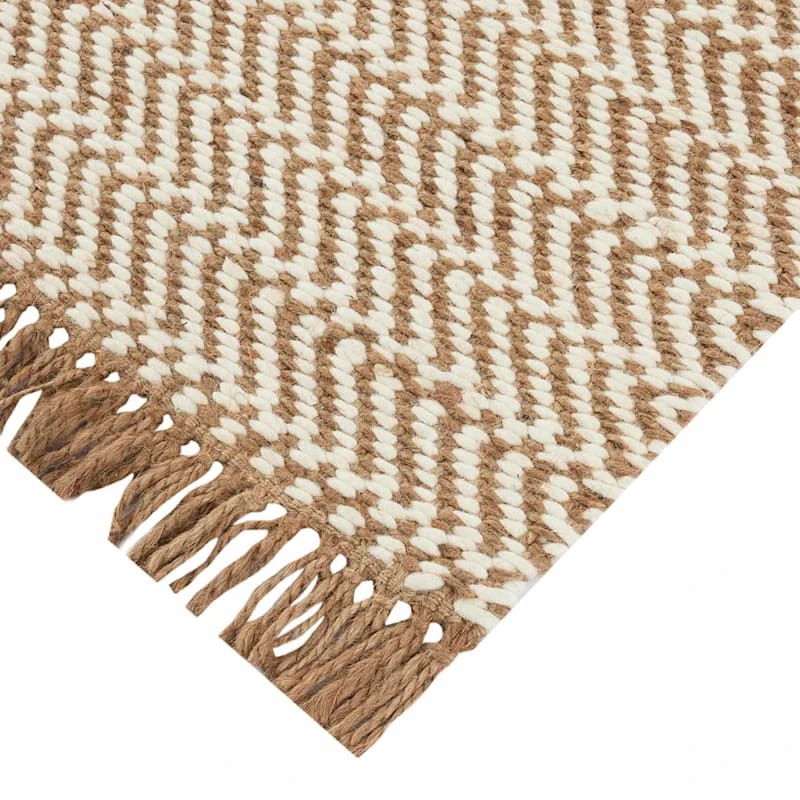 (B821) Crosby St Moore Natural Herringbone Area Rug, 8x10 2 (B821) Crosby St Moore Natural Herringbone Area Rug, 8x10 - Image 2