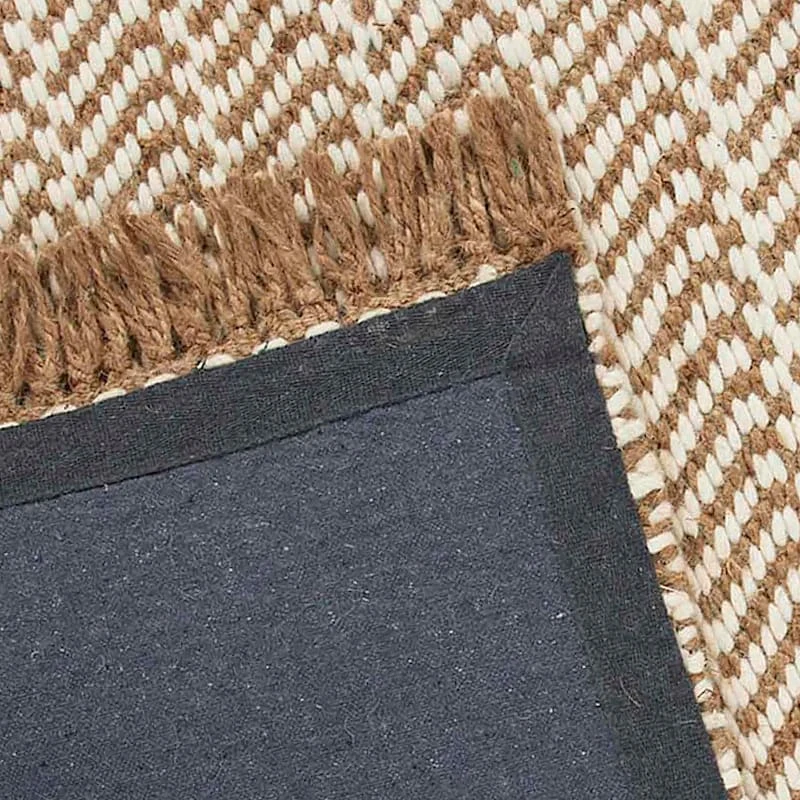 (B821) Crosby St Moore Natural Herringbone Area Rug, 8x10 5 (B821) Crosby St Moore Natural Herringbone Area Rug, 8x10 - Image 5