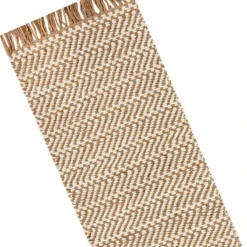 (B821) Crosby St Moore Natural Herringbone Runner, 2x7 -Rugs Sales Store b821 crosby st moore natural herringbone runner 2x7 4