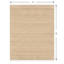 (B825) Honeybloom Lawrence Jute Fringe Area Rug, 8x10 15 (B825) Honeybloom Lawrence Jute Fringe Area Rug, 8x10 -Rugs Sales Store b825 honeybloom lawrence jute fringe area rug 8x10 6