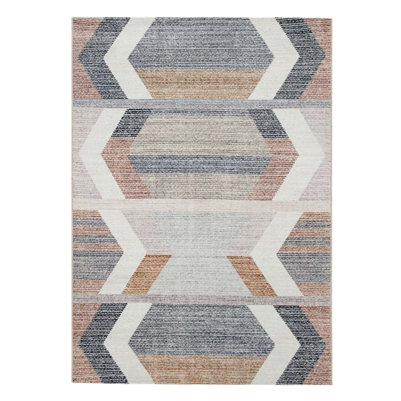 (B827) Arrow Multicolor Washable Area Rug, 5x7 1 (B827) Arrow Multicolor Washable Area Rug, 5x7