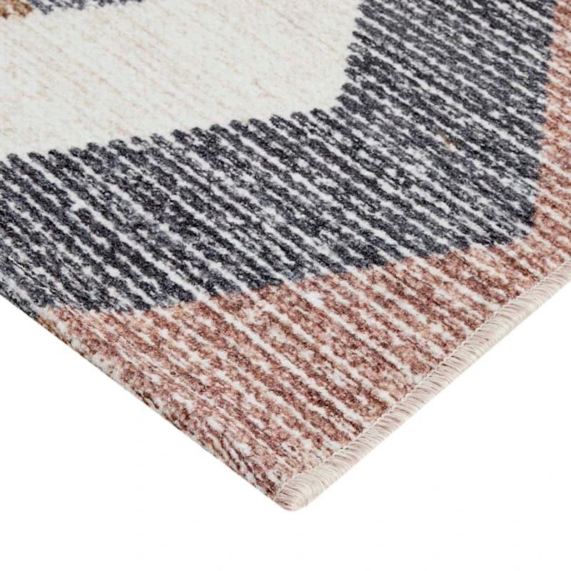 (B827) Arrow Multicolor Washable Area Rug, 5x7 2 (B827) Arrow Multicolor Washable Area Rug, 5x7 - Image 2