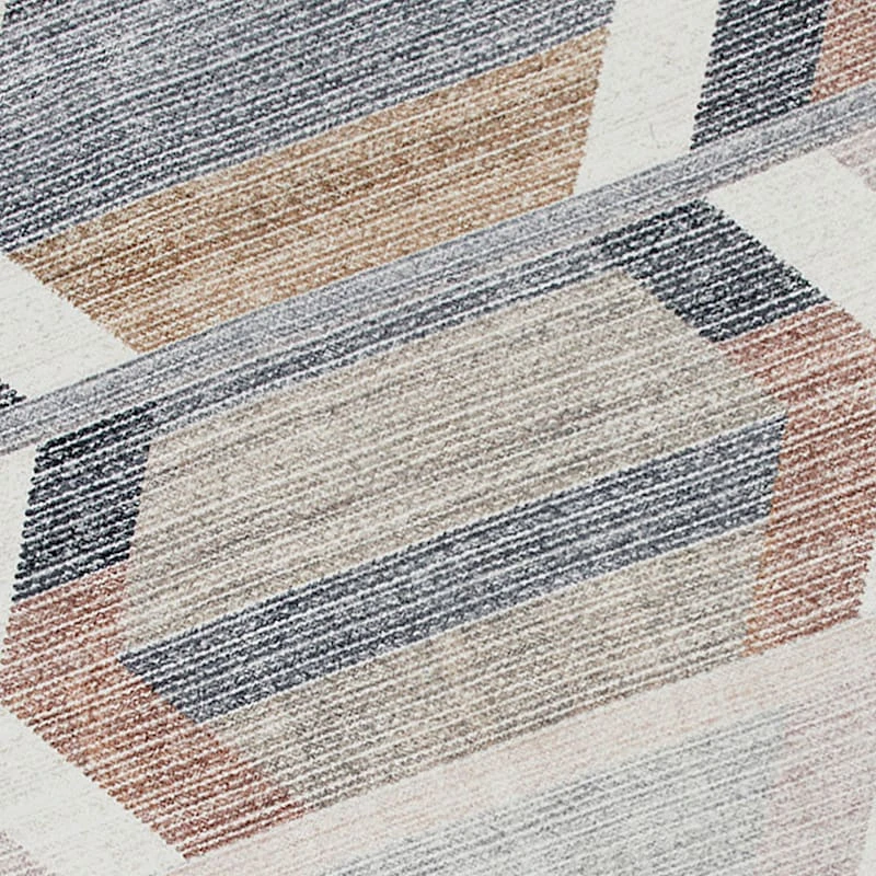 (B827) Arrow Multicolor Washable Area Rug, 5x7 4 (B827) Arrow Multicolor Washable Area Rug, 5x7 - Image 4