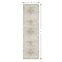 (B830) Pink Multicolor Tribal Washable Runner, 2x7 10 (B830) Pink Multicolor Tribal Washable Runner, 2x7 -Rugs Sales Store b830 pink multicolor tribal washable runner 2x7 5