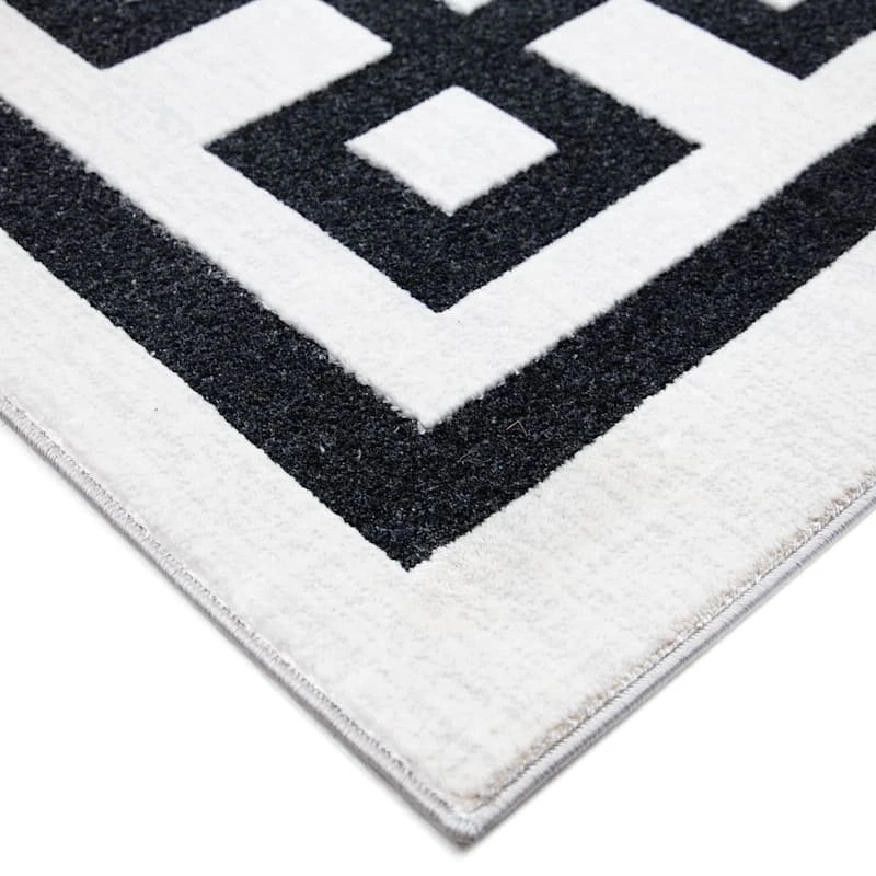 (B838) Providence Verona Ivory Key Border Runner, 2x6 2 (B838) Providence Verona Ivory Key Border Runner, 2x6 - Image 2