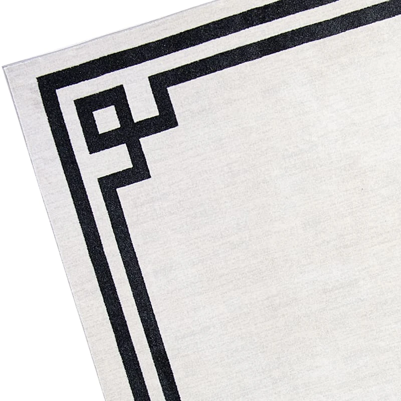 (B838) Providence Verona Ivory Key Border Runner, 2x6 4 (B838) Providence Verona Ivory Key Border Runner, 2x6 - Image 4