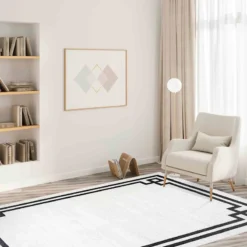 (B838) Providence Verona Ivory Key Border Runner, 2x6 9 (B838) Providence Verona Ivory Key Border Runner, 2x6 -Rugs Sales Store b838 providence verona ivory key border runner 2x6 5