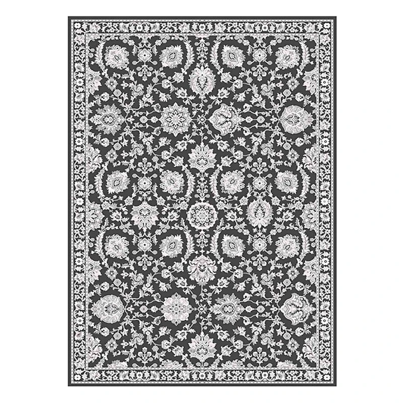 (B845) Providence Tiffany Blue Floral Area Rug, 5x7 1 (B845) Providence Tiffany Blue Floral Area Rug, 5x7