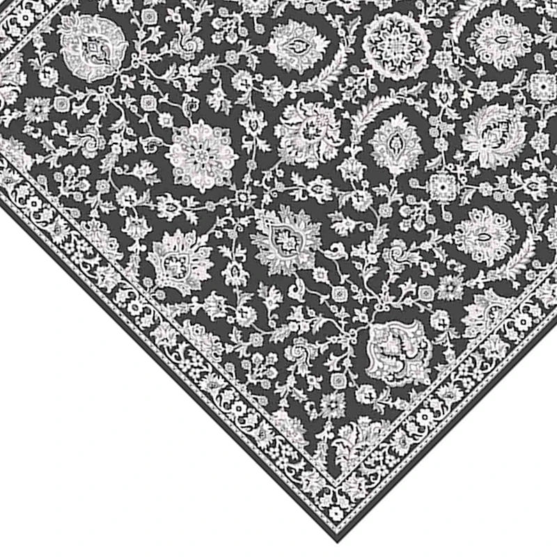 (B845) Providence Tiffany Blue Floral Area Rug, 8x10 2 (B845) Providence Tiffany Blue Floral Area Rug, 8x10 - Image 2