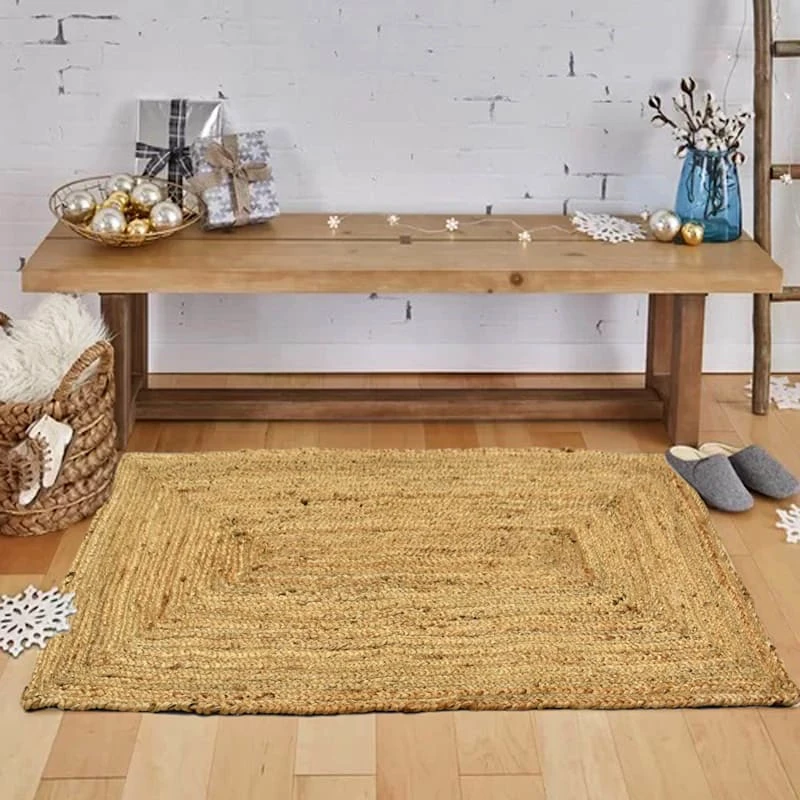 (B850) Honeybloom Kian Jute Accent Rug, 27x45 5 (B850) Honeybloom Kian Jute Accent Rug, 27x45 - Image 5