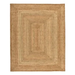 (B850) Honeybloom Kian Jute Area Rug, 5x7