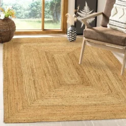 (B850) Honeybloom Kian Jute Area Rug, 5x7 9 (B850) Honeybloom Kian Jute Area Rug, 5x7 -Rugs Sales Store b850 honeybloom kian jute area rug 5x7 5