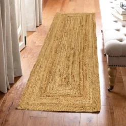 (B850) Honeybloom Kian Jute Runner, 2x7 9 (B850) Honeybloom Kian Jute Runner, 2x7 -Rugs Sales Store b850 honeybloom kian jute runner 2x7 5