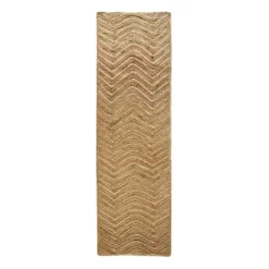 (B851) Honeybloom Wynn Jute Runner, 2x7