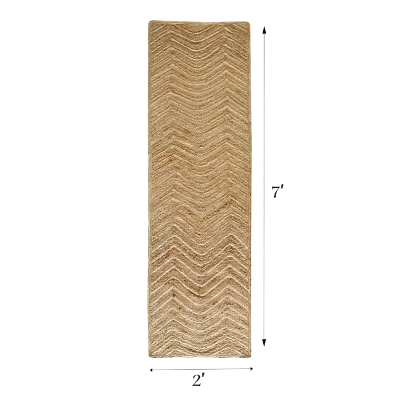 (B851) Honeybloom Wynn Jute Runner, 2x7 4 (B851) Honeybloom Wynn Jute Runner, 2x7 - Image 4