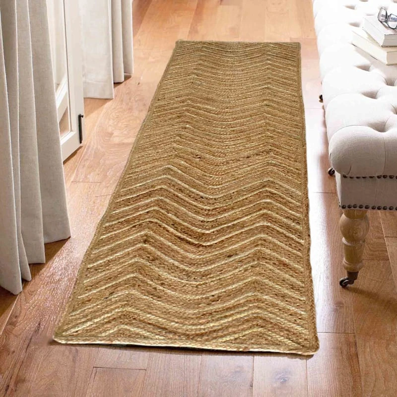 (B851) Honeybloom Wynn Jute Runner, 2x7 5 (B851) Honeybloom Wynn Jute Runner, 2x7 - Image 5