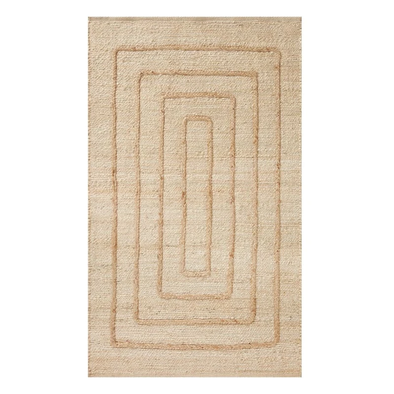 (B852) Tracey Boyd Arlo Natural Jute Accent Rug, 3x5 1 (B852) Tracey Boyd Arlo Natural Jute Accent Rug, 3x5
