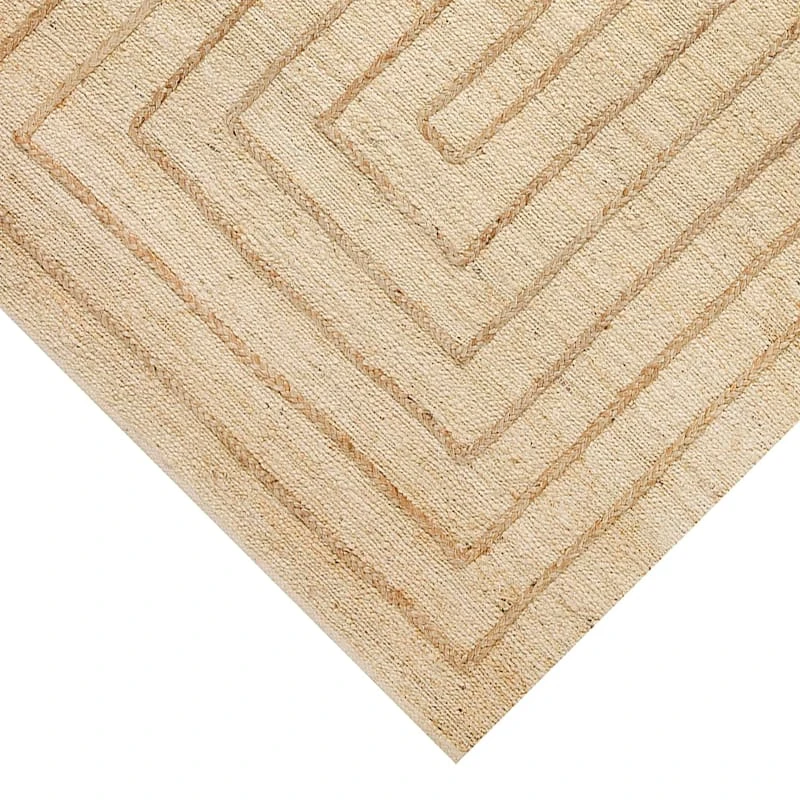 (B852) Tracey Boyd Arlo Natural Jute Area Rug, 5x7 2 (B852) Tracey Boyd Arlo Natural Jute Area Rug, 5x7 - Image 2