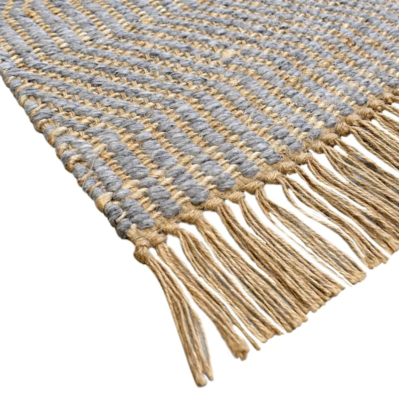 B855 Element Natural Jute/Wool Woven Accent Rug 27x45 2 B855 Element Natural Jute/Wool Woven Accent Rug 27x45 - Image 2