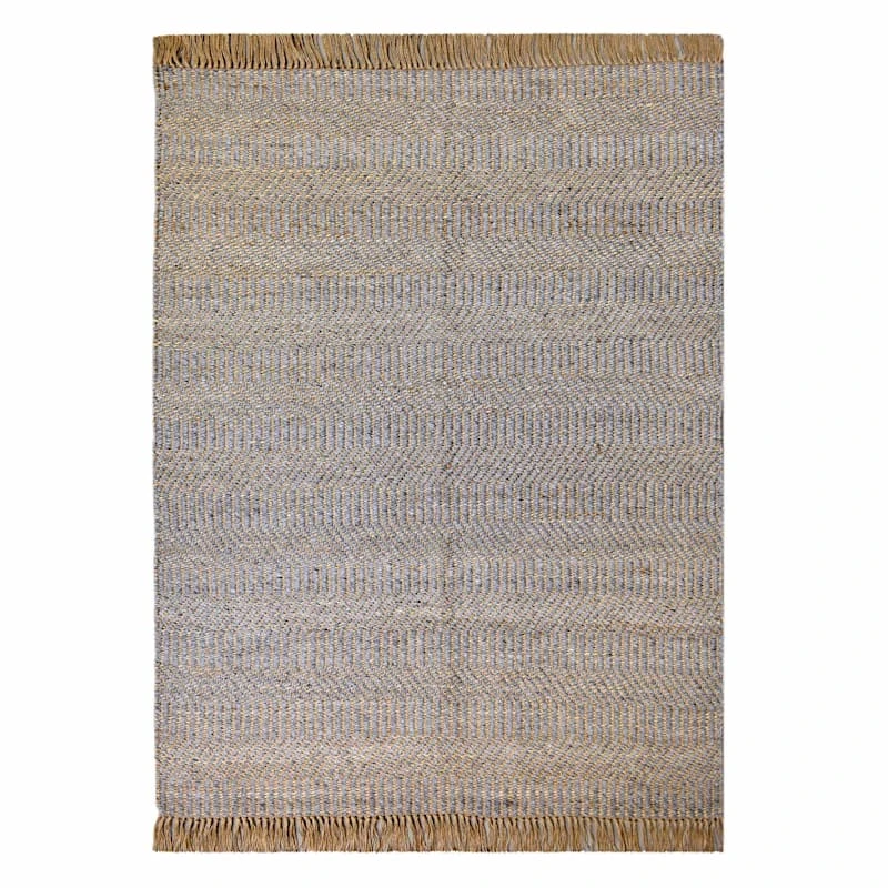 (B855) Found & Fable Element Natural Jute & Wool Woven Area Rug, 5x7 1 (B855) Found & Fable Element Natural Jute & Wool Woven Area Rug, 5x7