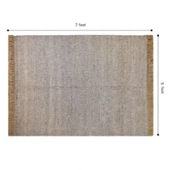 (B855) Found & Fable Element Natural Jute & Wool Woven Area Rug, 5x7 10 (B855) Found & Fable Element Natural Jute & Wool Woven Area Rug, 5x7 -Rugs Sales Store b855 found fable element natural jute wool woven area rug 5x7 5
