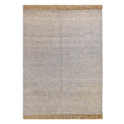 (B855) Found & Fable Element Natural Jute & Wool Woven Area Rug, 8x10