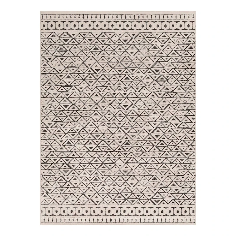 Bahar Grey Global Area Rug, 5x7 1 Bahar Grey Global Area Rug, 5x7
