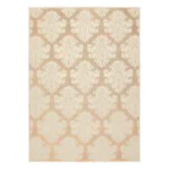Botanical Tan & Ivory Indoor & Outdoor Area Rug, 4x6