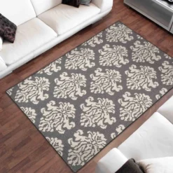 Brentwood Lefleur Grey & Ivory Indoor & Outdoor Area Rug, 4x6 9 Brentwood Lefleur Grey & Ivory Indoor & Outdoor Area Rug, 4x6 -Rugs Sales Store brentwood lefleur grey ivory indoor outdoor area rug 4x6 5
