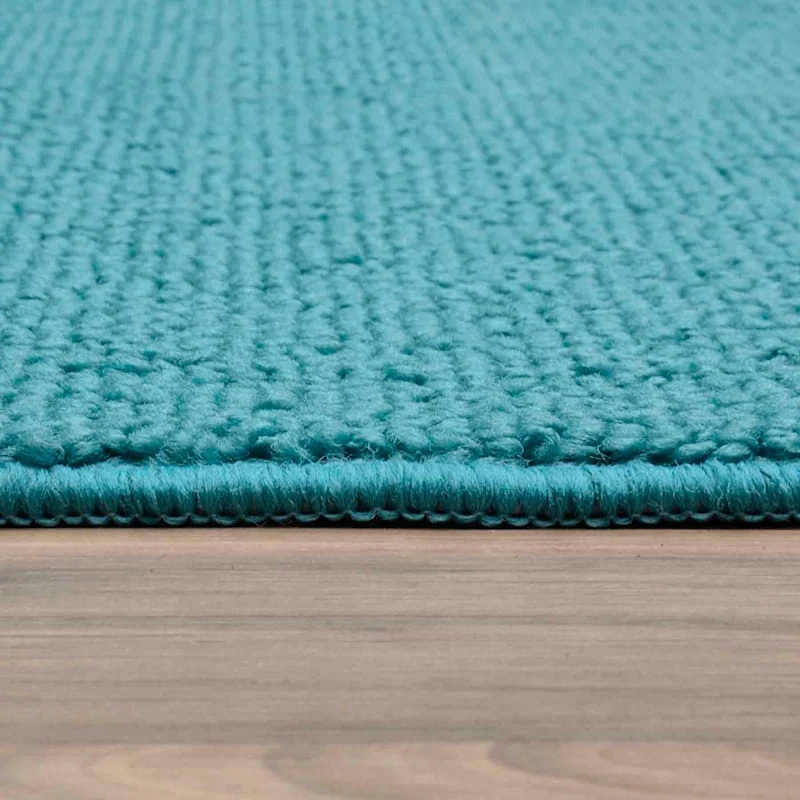 Brentwood Teal Double Quatrefoil Indoor & Outdoor Area Rug, 4x6 2 Brentwood Teal Double Quatrefoil Indoor & Outdoor Area Rug, 4x6 - Image 2