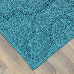 Brentwood Teal Double Quatrefoil Indoor & Outdoor Area Rug, 4x6 8 Brentwood Teal Double Quatrefoil Indoor & Outdoor Area Rug, 4x6 -Rugs Sales Store brentwood teal double quatrefoil indoor outdoor area rug 4x6 4