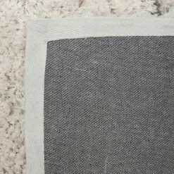 (C103) Ivory & Grey Long Pile Diamond Design Shag Area Rug, 5x7 6 (C103) Ivory & Grey Long Pile Diamond Design Shag Area Rug, 5x7 -Rugs Sales Store c103 ivory grey long pile diamond design shag area rug 5x7 3