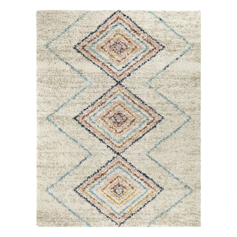 (C121) Found & Fable Sedona Multicolor Diamond Design Area Rug, 8x10 1 (C121) Found & Fable Sedona Multicolor Diamond Design Area Rug, 8x10