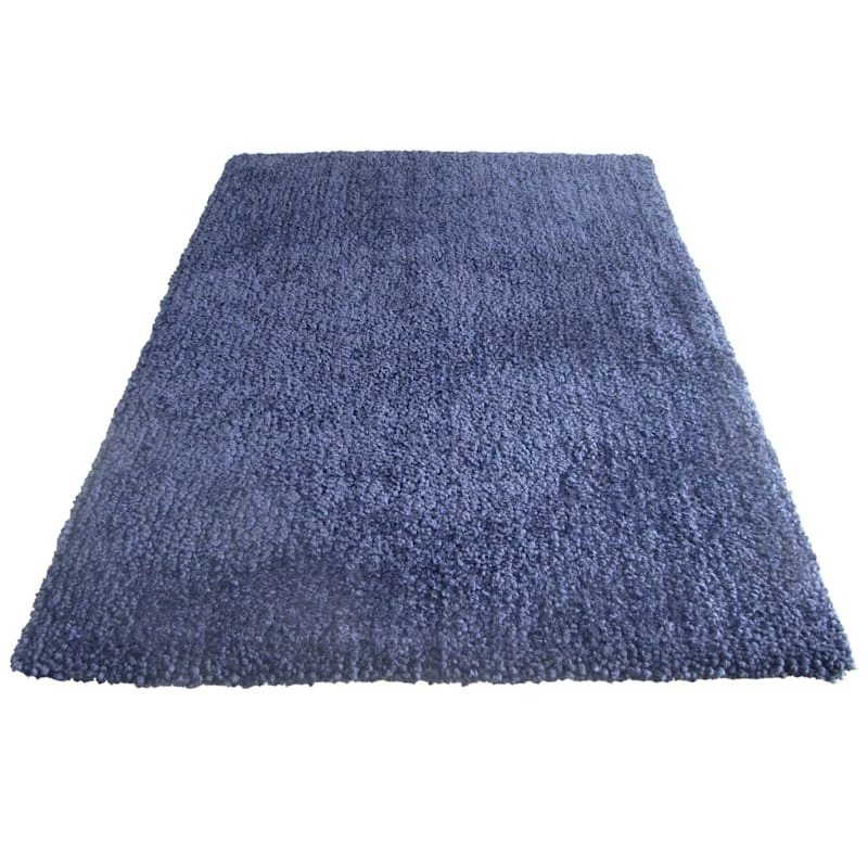 (C148) Yeti Blue Shag Accent Rug, 3x5 1 (C148) Yeti Blue Shag Accent Rug, 3x5