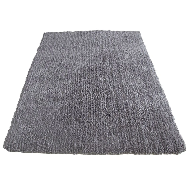 (C149) Yeti Grey Shag Accent Rug, 3x5 1 (C149) Yeti Grey Shag Accent Rug, 3x5