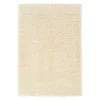 (C152) Solid Ivory Shag Area Rug, 8x10