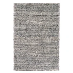 (C154) Eliza Grey Shag Area Rug, 8x10