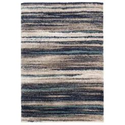 (C155) Dunkerton Multicolor Woven Area Rug, 5x7