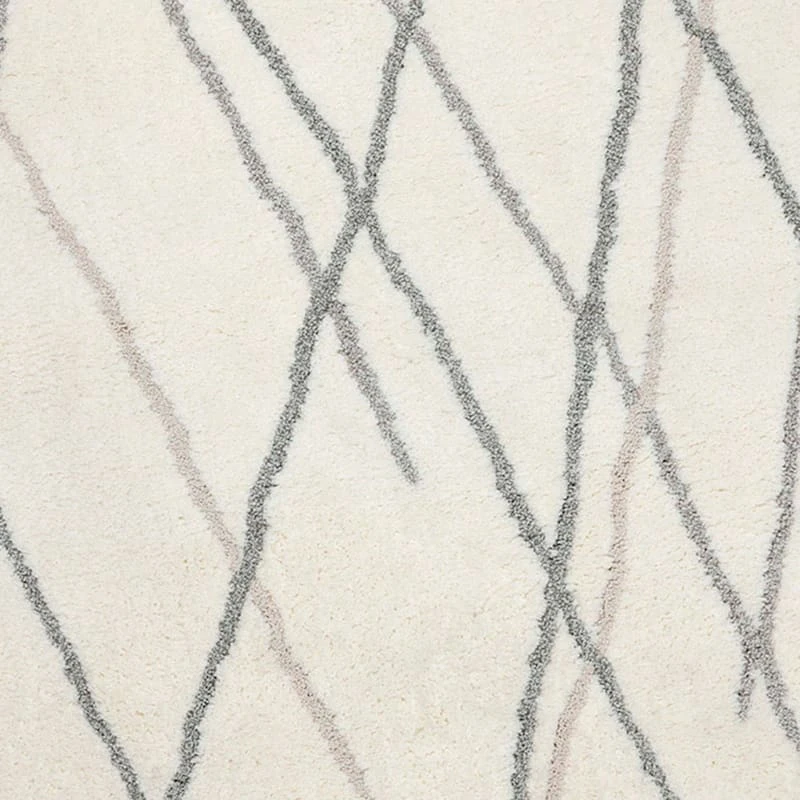 (C175) Found & Fable Theo Neutral Shag Area Rug With Tassels, 5x7 4 (C175) Found & Fable Theo Neutral Shag Area Rug With Tassels, 5x7 - Image 4