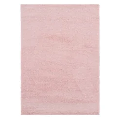 (C177) Parma Blush Shag Area Rug, 5x7