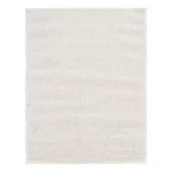 (C178) Parma Ivory Shag Area Rug, 5x7
